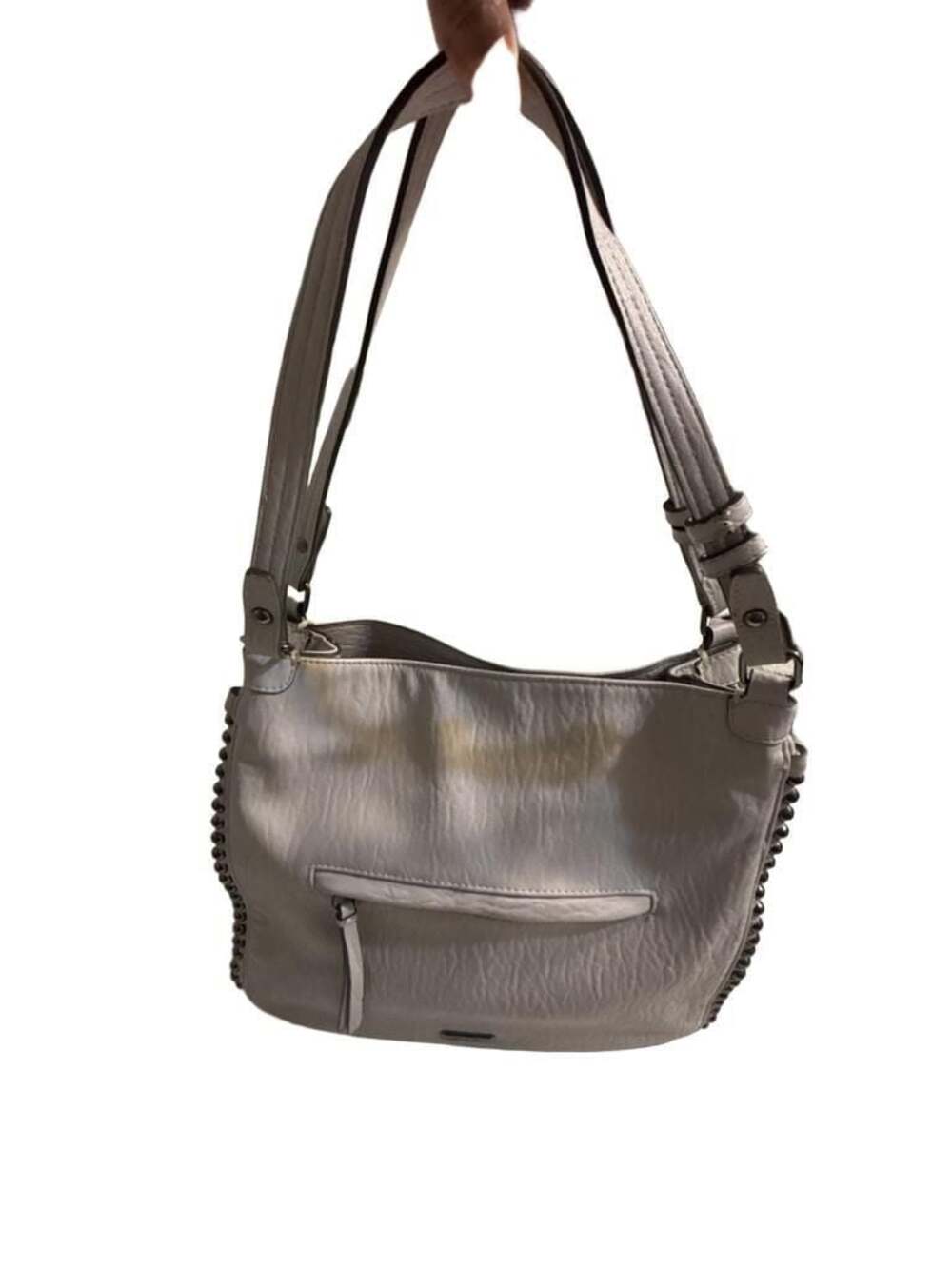 Jessica Simpson Studded Hobo Shoulder Bag in Gray
